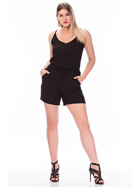 Mylinemoda Beli Lastikli Cepli Şort - S000241886-19351