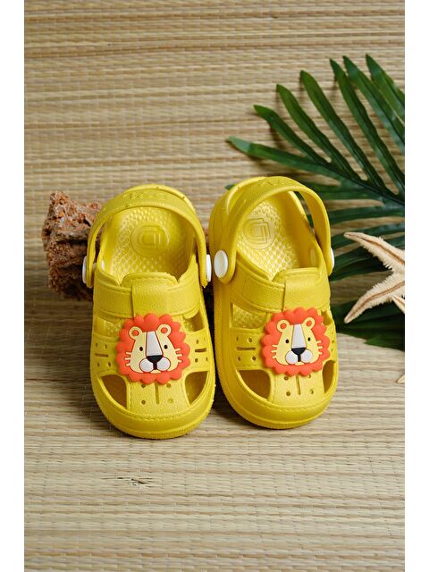 Oksit Lili Ortopedik Kaydırmaz Tabanlı Aslan Figürlü Çocuk Terlik - S000175854-20072