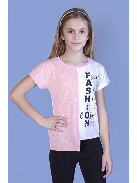 Toontoykids Kız Çocuk Fasihon Garni Tişört - S000250953-20024