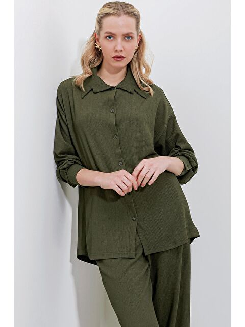 Bigdart 5858 Örme İkili Takım - Haki - S000089535-18547