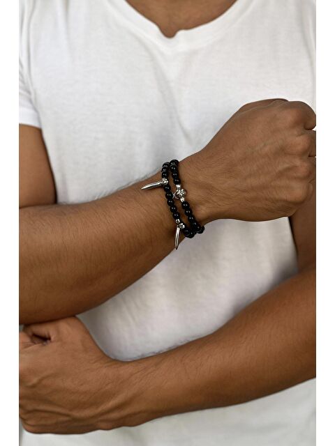 New Obsessions Emo Tarzı 2li Bilekik Unisex - S000401596-19351