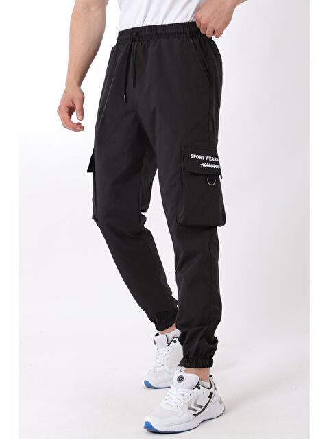 Stilkombin Paraşüt Kumaş Sport Wear Baskılı Kargo/Jogger Alt PLDP 03_70094 - S000218227-19351