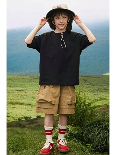 uyguntarz Çocuk Kral Kelebek Baskılı Pamuklu Tshirt - S000242962-19351