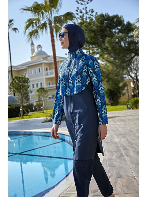 Remsa Mayo Önü Kapaklı Paraşüt Tam Kapalı Tesettür Mayo R103 Nesli - S000228763-21164