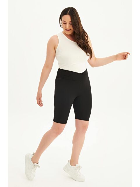 Mylinemoda Beli Anvelop Dikişsiz Kısa Tayt - S000241887-19351