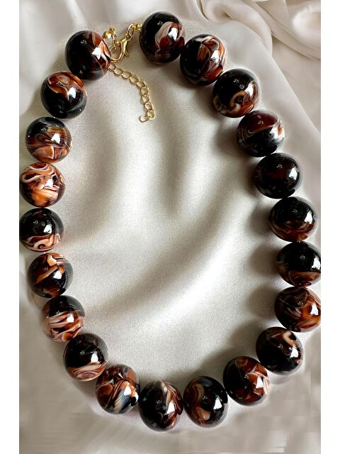 New Obsessions Büyük Boncuklu Kadın Kolye - 20mm Boncuklu - S000318486-19413