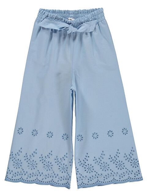 Civil Girls Beli Kemerli 2-5 Yaş Pantolon - Mavi