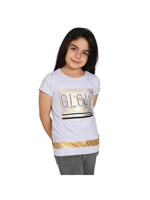 Toontoykids Kız Çocuk Glow Baskılı Tişört - S000254897-74