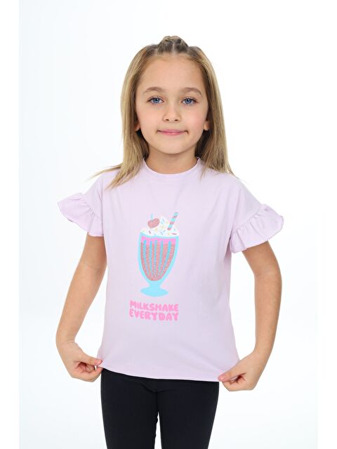 Toontoykids Kız Çocuk Baskılı Tişört