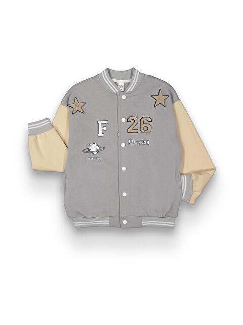 Mr Tuffy Erkek Çocuk 3 İplik Oversize Kolej Ceket - S000303223-20600