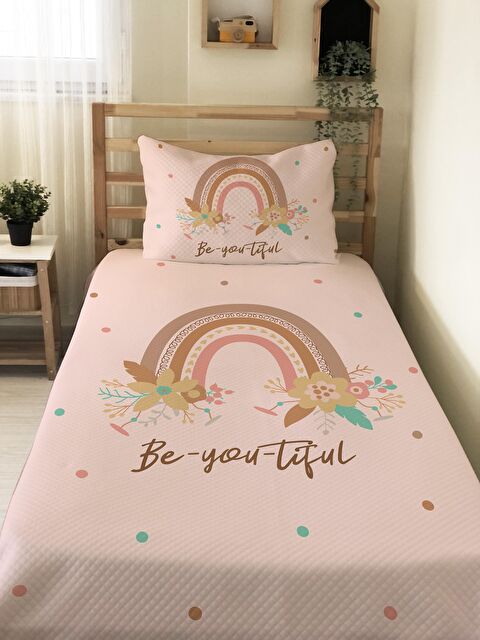 Evmila Desenli, Baskılı Tek Kişilik ve Çocuk Pike Takımı 160x220 Cm - S000123646-23173