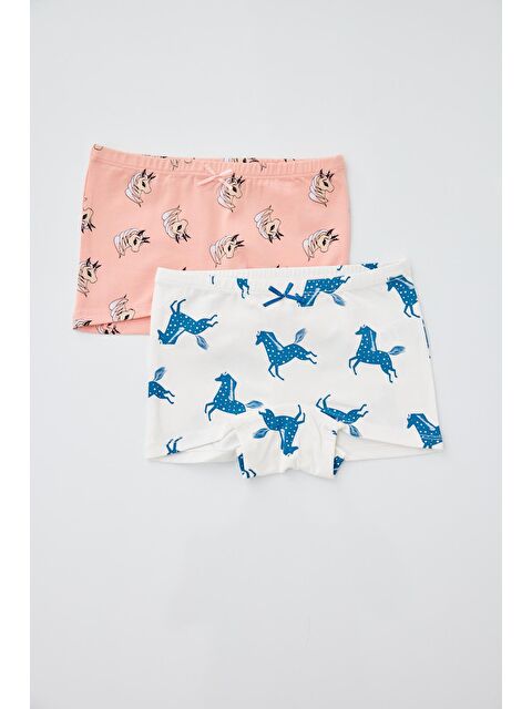 Katia And Bony 2'li Paket  Kız Çocuk Boxer Ekru/Pembe - S000138934-37577