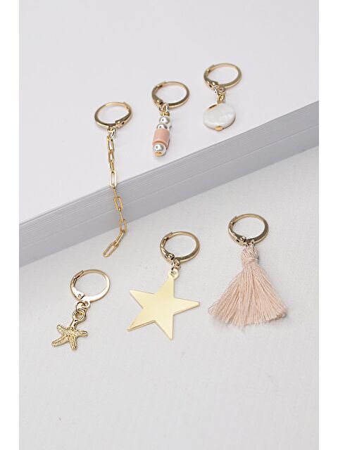 New Obsessions Çoklu Yıldız Küpe Seti - S000352149-20076