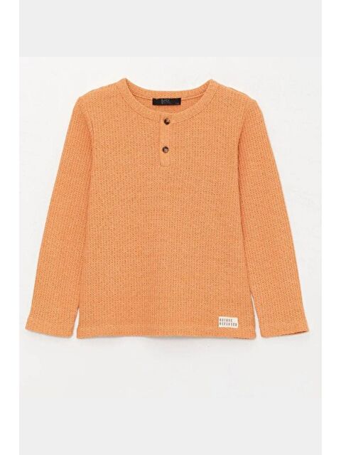 Chandraswear Erkek Çocuk Sweatshirt Turuncu - Waffle - S000258255-20013