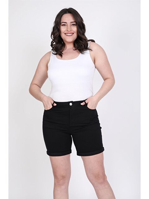 Mylinemoda Paçası Katlı Şort - S000241894-19351