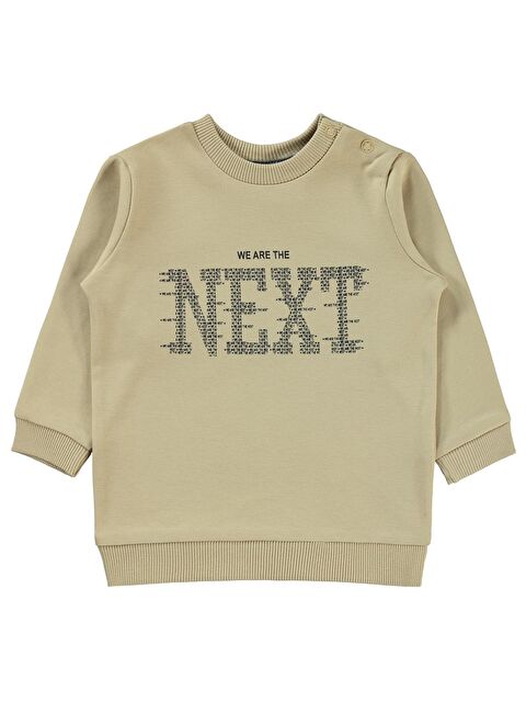 Civil Baby Erkek Bebek Sweatshirt 6-18 Ay Sütlü Kahve