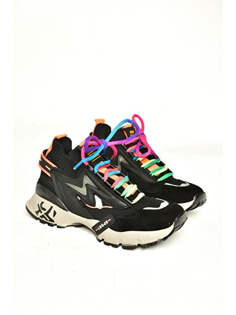 Fox Shoes U6026025 Siyah Kadın Sneakers - S000356315-19351