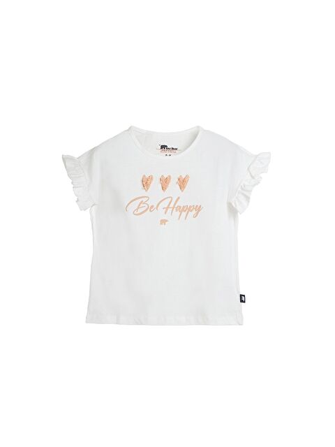 Bad Bear Pixie Beyaz Baskılı Kız Çocuk Tişört - S000487436-20063