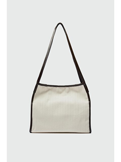 Shulebags Elna Kanvas Omuz Çantası Kahve - S000440097-19413