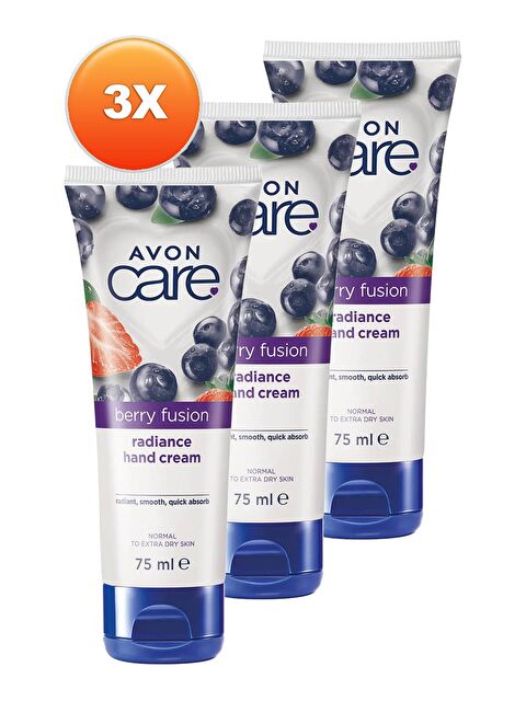 AVON Care Berry Fusion Yabanmersinli El Kremi 75 Ml. Üçlü Set - S000191182-10231