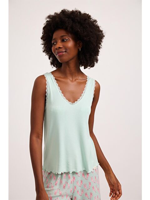 Katia And Bony Fun Giraffe Ribli Kadın Üst Yeşil - S000140387-18194