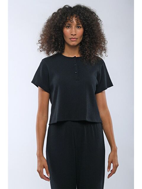 Katia And Bony Kadın Sweet Dreams Kısa Üst Lacivert - S000140389-21164