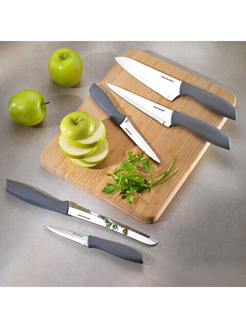 SCHAFER Quick Chef Bıçak Seti 5 Parça-Gri - S000292468-20600