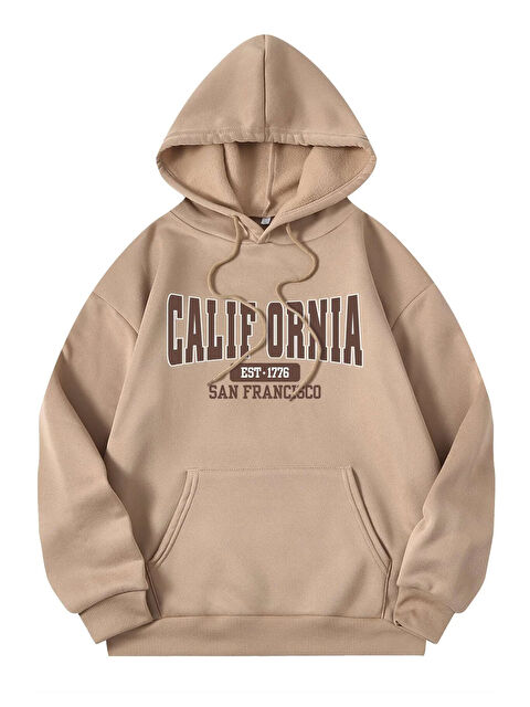 uyguntarz Unisex California Baskılı Sweatshirt - S000265363-19928