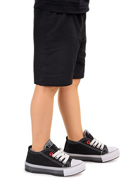Kiko Kids Tinna Bağcıklı Erkek Bebek Keten Spor Ayakkabı - S000216436-19351