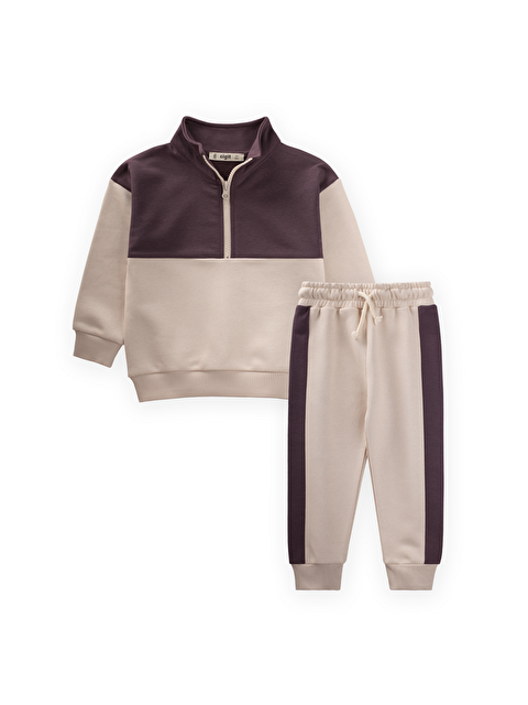 CİGİT Sweatshirt Takım 2-10 Yaş Mürdüm