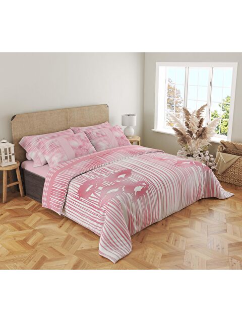 Evmila Baskılı,Desenli Çift Kişilik Nevresim Takımı (ÇARŞAFSIZ) 200x220 cm - S000244377-23173