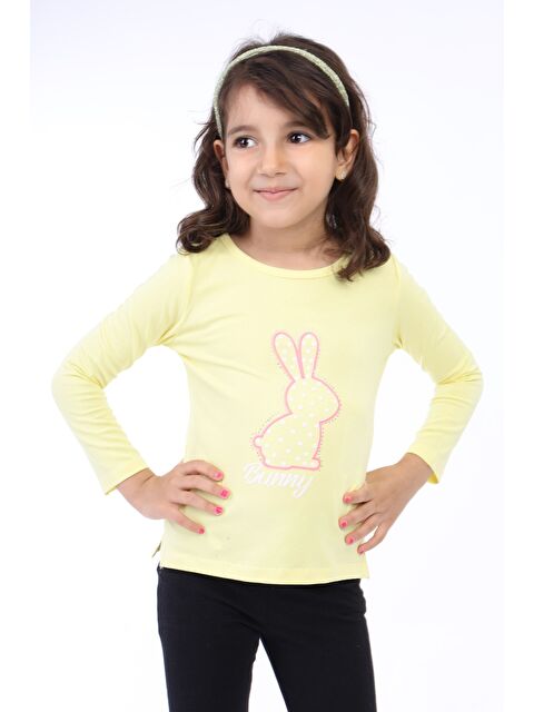 Toontoykids Kız Çocuk Baskılı Tişört