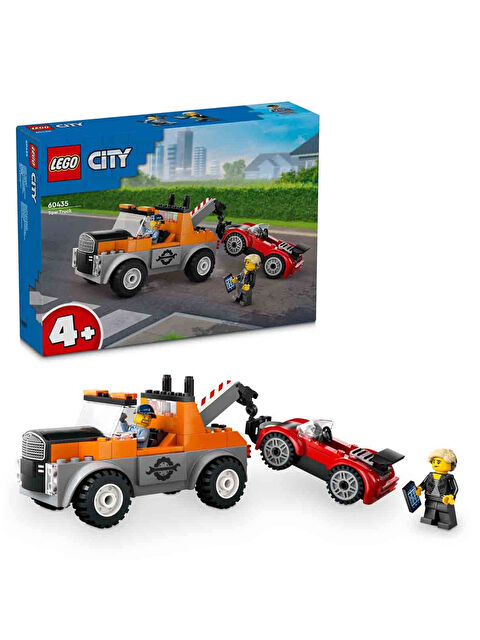 Lego City Çekici Kamyon ve Spor Araba Tamiri Oyun Seti 60435 - S000278542-10231