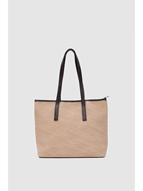 Shulebags Poor Hasır Görünümlü Omuz Çantası Acı Kahve - S000440137-19928