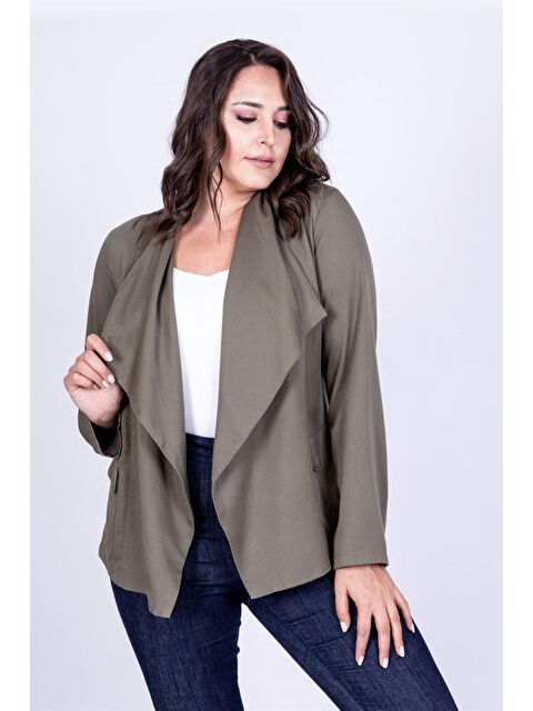 Mylinemoda Önü Volanlı Apoletli Ceket - S000241908-18547