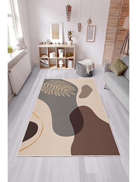 Homefesto Özel Tasarım Kaymaz Taban İnce Yıkanabilir Modern Halı WOOKECE1464 120x180 - S000206948-19928