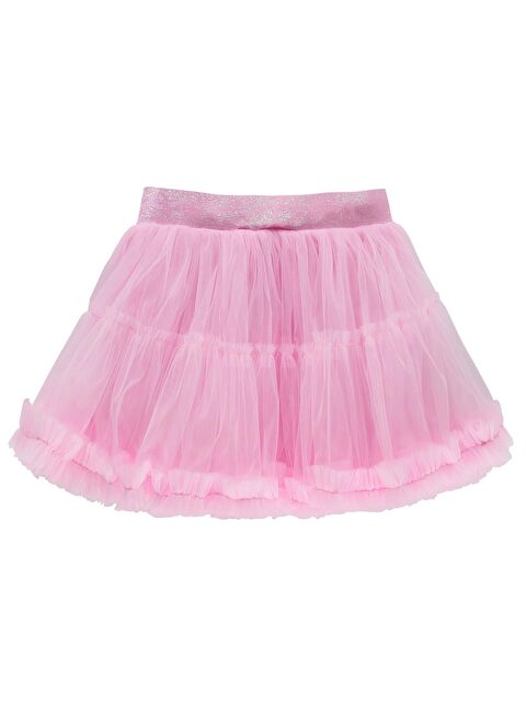 Civil Girls Fırfırlı 4-9 Yaş Etek - Pembe
