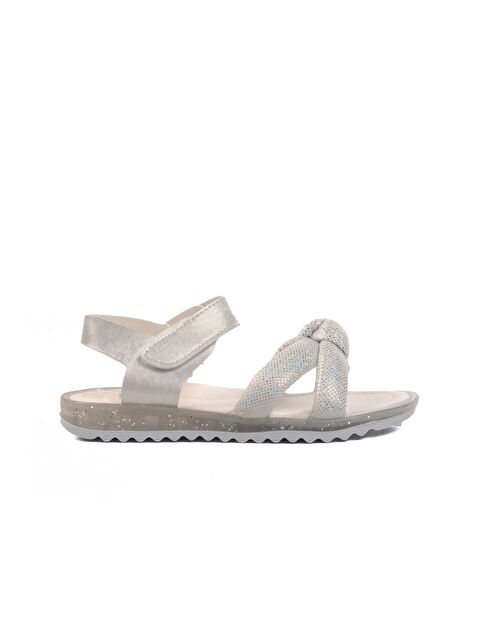 Ayakmod Beyaz Simli Ortopedik Kız Çocuk Sandalet 24-409-F - S000250461-23173