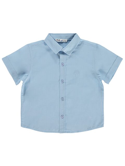 Civil Boys Basic Kısa Kol 2-5 Yaş Gömlek - Mavi