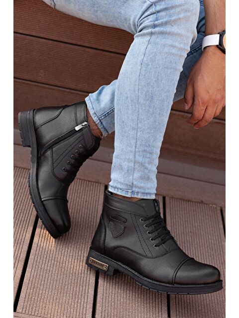 Daxtors D0401 Unisex Taban Dahil Komple Kürklü Kışlık Kar Botu - S000115268-19351