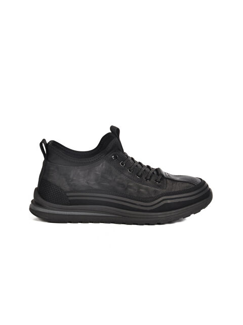 Guja Siyah Lastik Bağcıklı Erkek Sneaker 25K582 M - S000426720-19351