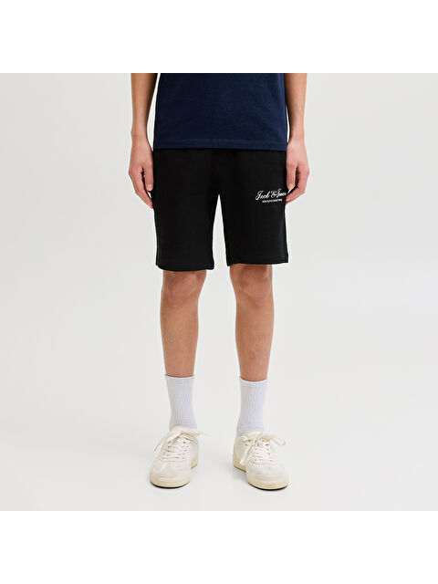 Jack & Jones Gordon Archive Sweat Shorts Mid Erkek Çocuk Siyah Şort
