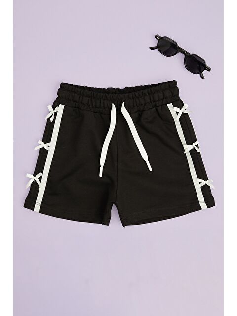 Fullamoda Beli Lastikli Fiyonklu Kız Çocuk Şort
