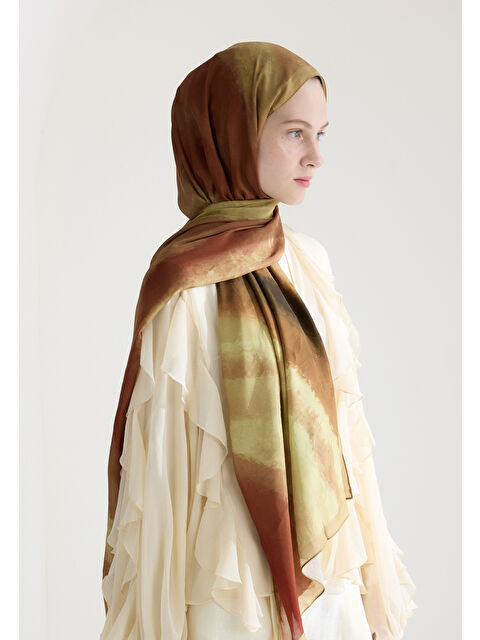 Fresh Scarfs Ombre Floş Viskon Şal Sahra - S000426624-9647