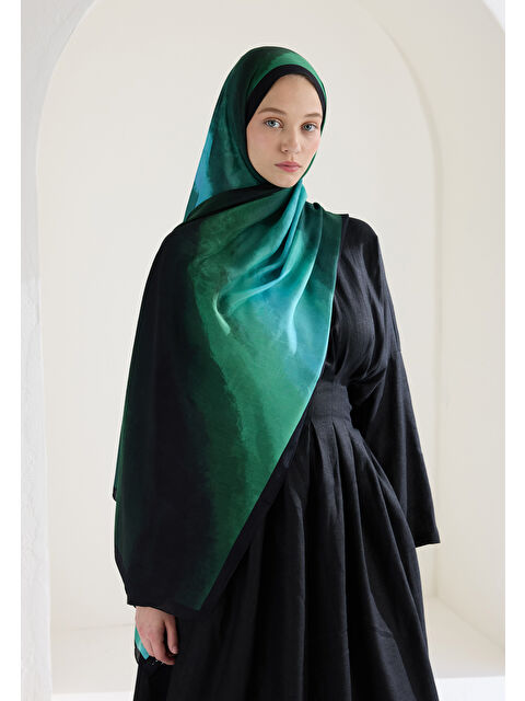 Fresh Scarfs Ombre Floş Viskon Şal Siyah - S000426624-19351