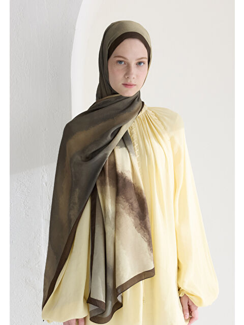 Fresh Scarfs Ombre Floş Viskon Şal Bej - S000426624-19928