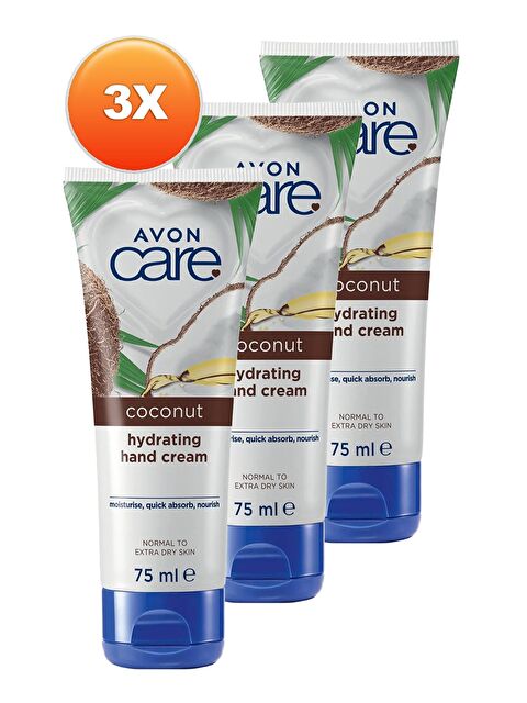 AVON Hindistan Cevizi Yağı İçeren El Kremi 75 Ml. Üçlü Set - S000191261-10231