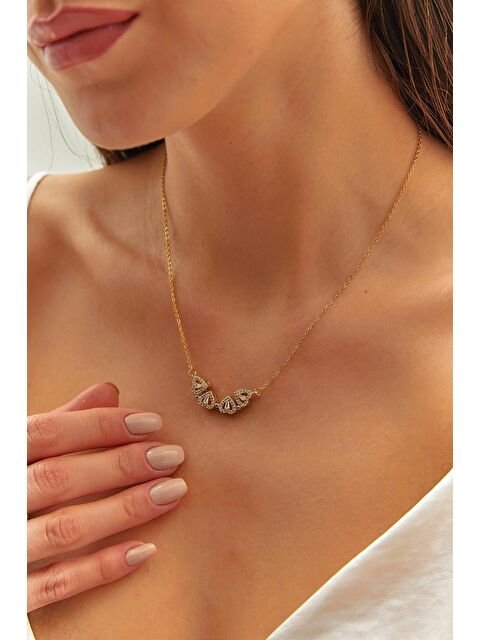 SHADE Kadın Aksesuar Çelik Mıknatıslı Yonca Kolye - S000111897-20076