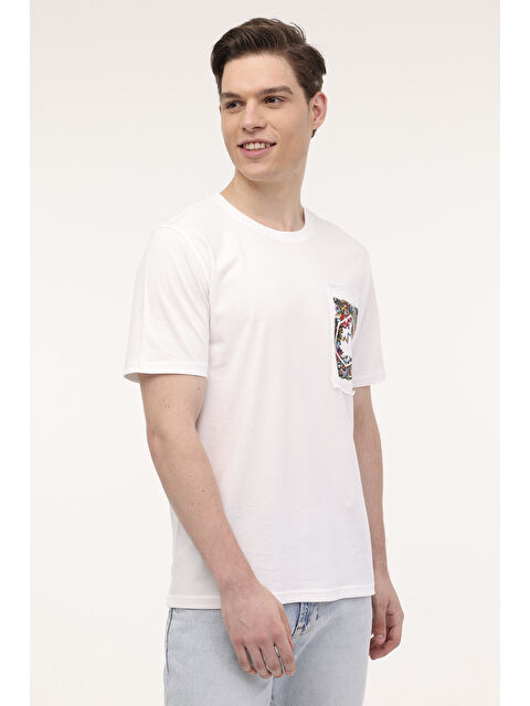 Lumberjack ML FIZZY 11ID343-072 4FX Beyaz Erkek Kısa Kol Tişört - S000262175-20063