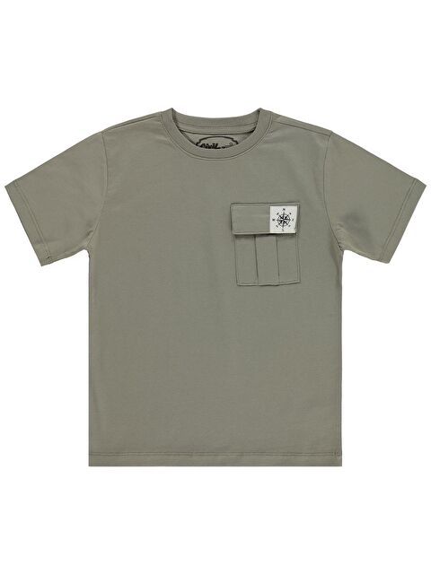 Civil Boys Önü Cepli 6-9 Yaş Tişört - Gri